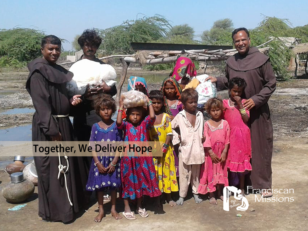Franciscan Missions, Franciscan missionaries, Disaster relief in Pakistan,