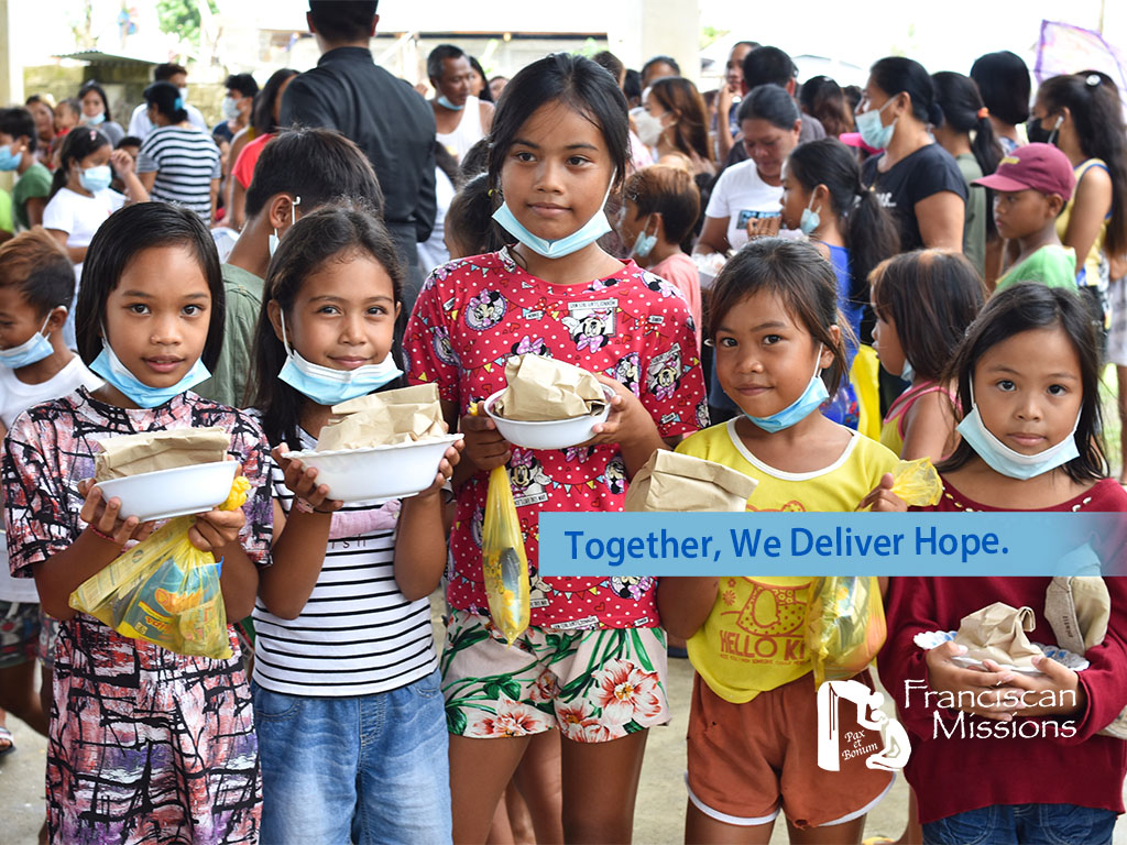 Feeding the poor, disaster relief, Franciscan, Franciscan missionaries, Franciscan missions,
