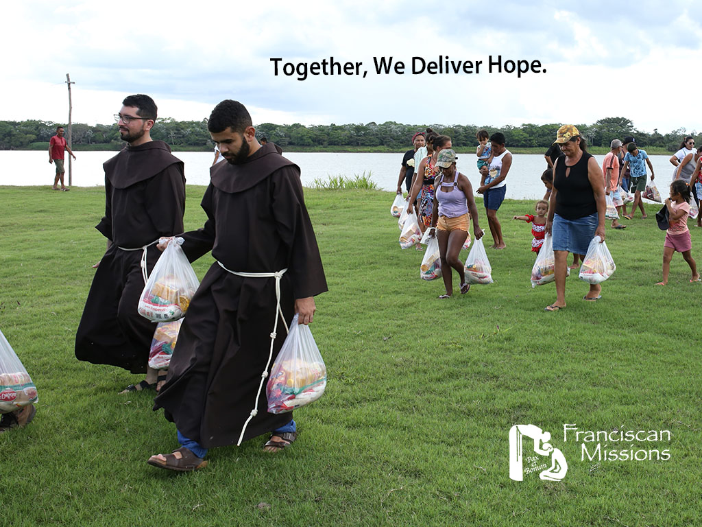Franciscan, Franciscan Missions, Franciscan missionaries, Brazil, Franciscan missionaries in Brazil, Amazon food relief, Amazon food distribution,