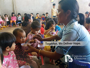 Restore hope for a better future, Vietnam day care, Franciscan day care in Vietnam, Feeding day care children, Franciscan Missions,